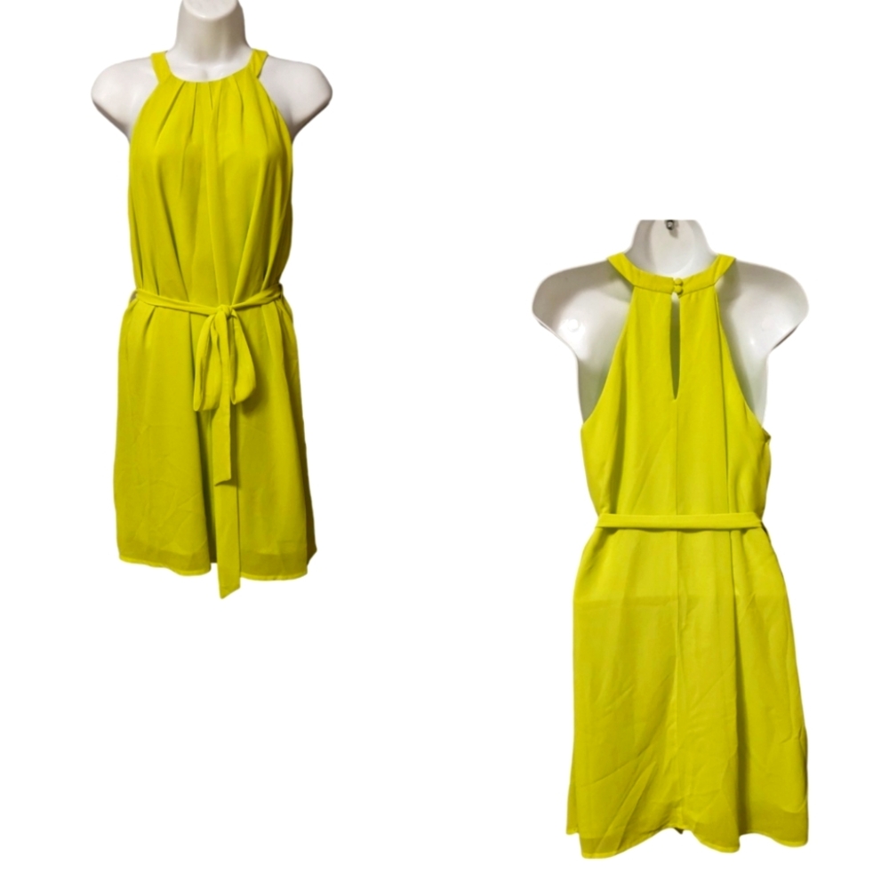 NEW Naked Zebra Lt. Lime Green Sleeveless Halter Neck Sz. S NWT - Picture 2 of 12